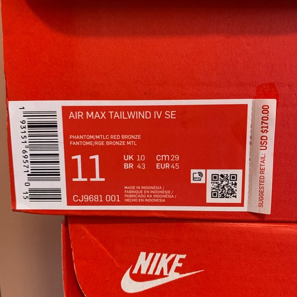 Air Max Tailwind IV SE - Picture 11 of 12